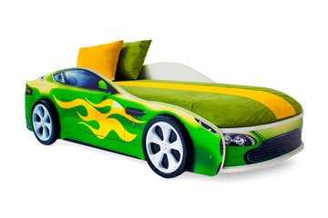 Кровать-машина детская Бондимобиль зеленый в Пензе