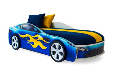 Кровать-машина в детскую Бондимобиль синий в Пензе