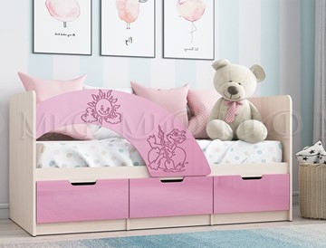 Кровать с бортиками Юниор-3, Розовый металлик в Пензе