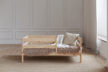 Односпальная детская кровать Софа, без покраски в Пензе