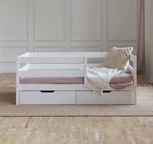 Кровать детская Софа с ящиками, цвет белый в Пензе
