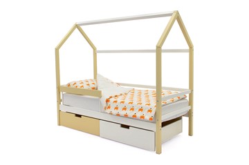 Детская кровать-домик Svogen бежево-белый в Пензе