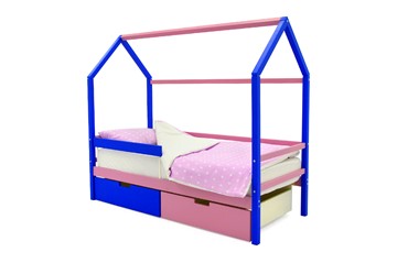 Кровать-домик в детскую Svogen синий-лаванда в Пензе