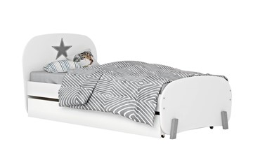 1-спальная детская кровать POLINI Kids Mirum 1915 Белый / Белый в Пензе
