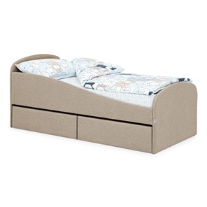 Кровать с ящиками Letmo 190х80 песочный (рогожка) в Пензе
