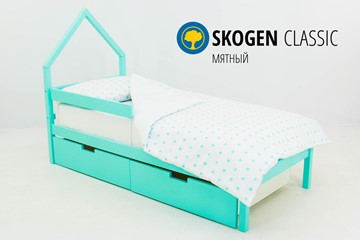Кровать-домик мини Skogen мятная в Пензе