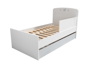 1-спальная детская кровать с ящиком и ограничителем НМ 041.07 «Лилу/Слоники» в Пензе