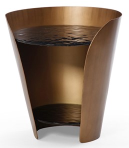 Стеклянный журнальный столик ET6123 (D48,6) закаленное стекло/бронзовый в Пензе