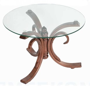 Стеклянный столик в зал СЖ 5 средний тон/стекло в Пензе