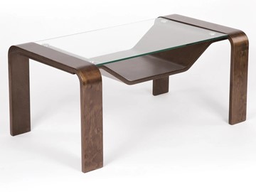 Стеклянный столик Мебелик Гурон 1 (орех) в Пензе