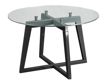 Стеклянный столик в гостиную Рилле-445 (серый графит) в Пензе