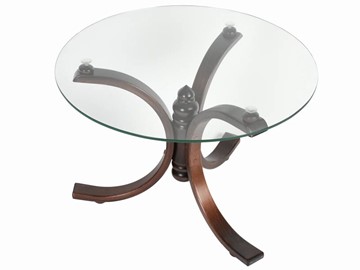 Стеклянный журнальный столик Лорд (темно-коричневый) в Пензе