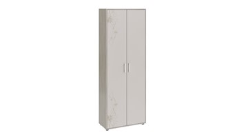 Распашной шкаф комбинированный Витра тип 1 (Ясень шимо/Сатин матовый с рисунком) в Пензе