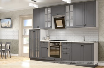Прямой кухонный гарнитур Верона 2800, цвет Графит в Пензе