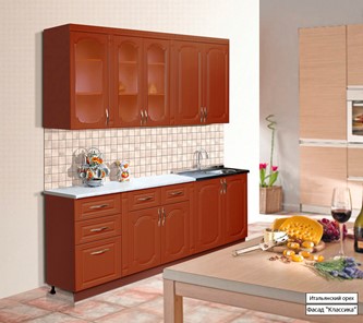 Модульный кухонный гарнитур Классика 2000, цвет Итальянский орех в Пензе