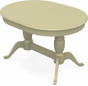 Кухонный стол раздвижной Леонардо-2 исп. Овал, тон 10 (Морилка/Эмаль) в Пензе