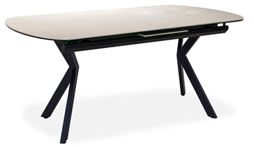 Керамический кухонный стол Шамони 1CX 140х85 (Oxide Avorio/Графит) в Пензе