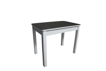 Кухонный стол раздвижной Айсберг-2СТ белое/черное/прямые массив в Пензе