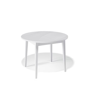 Кухонный стол раскладной Kenner 1000M (Белый/Стекло белое сатин) в Пензе