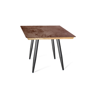 Керамический кухонный стол SHT-TU14 (4 шт.)/ТT8 60/60 (черный муар/прозрачный лак/коричневая сепия) в Пензе