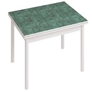 Стол кухонный СТ22, Белый/Зеленый мрамор в Пензе