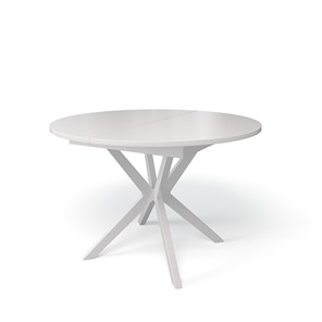 Обеденный раздвижной стол Kenner B1100 (Белый/Стекло белое сатин) в Пензе