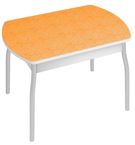 Кухонный стол Орфей-6, Оранжевые цветы в Пензе