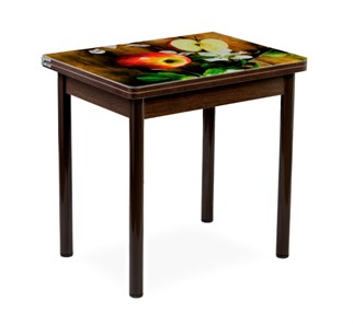 Кухонный пристенный стол СПА-02 СТФ, венге/фотопечать дерево/опоры коричневый в Пензе