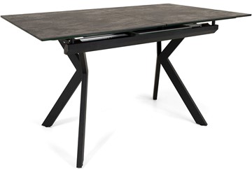 Кухонный стол раздвижной Кубика Бордо 1CX 140х85 (Oxide Nero/Графит) в Пензе