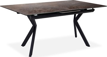 Кухонный стол раздвижной Кубика Бордо 2CX 160х90 (Oxide Moro/Графит) в Пензе