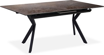 Кухонный стол раздвижной Кубика Бордо 3CX 180х95 (Oxide Moro/Графит) в Пензе