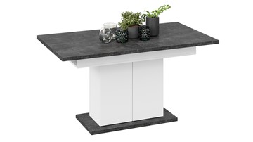 Кухонный стол раскладной Детройт тип 1 (Белый/Ателье темный) в Пензе