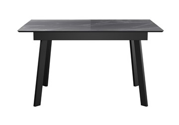 Стол обеденный раскладной DikLine SKH125 Керамика Серый мрамор/подстолье черное/опоры черные (2 уп.) в Пензе