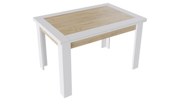 Кухонный раскладной стол ТриЯ Хьюстон тип 4 (Белый/Дуб Крафт золотой) в Пензе