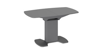 Стеклянный обеденный стол Портофино (СМ(ТД)-105.02.11(1)), цвет Серое/Стекло серое матовое LUX в Пензе