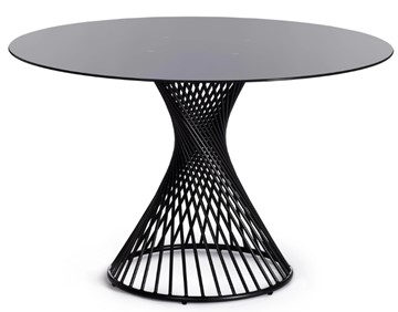 Стол со стеклянной столешницей BERTOIA (mod. GT21) металл/стекло, Black (черный) арт.20595 в Пензе