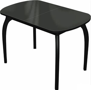 Маленький стол Ривьера исп.1 дерево №1 (стекло черное/черный) в Пензе