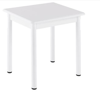 Кухонный пристенный стол НСПА-07 МДФ, белый МДФ/белое дерево/36 прямые трубки белый в Пензе