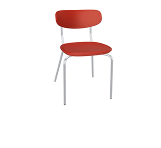 Кухонный стул SHT-ST85-2/SB85-2/S85M (красный/хром лак) в Пензе