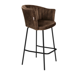 Барный стул SHT-ST42-1 / SHT-S29P (кофейный трюфель/черный муар) в Пензе