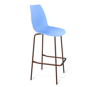 Барный стул SHT-ST29/S29 (голубой pan 278/медный металлик) в Пензе