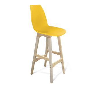 Барный стул SHT-ST29/S65 (желтый ral 1021/прозрачный лак) в Пензе
