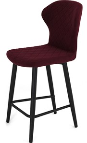 Кухонный стул Марио полубарный (Бордо Т175/ноги черные) в Пензе