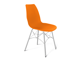 Обеденный стул SHT-ST29/S107 (оранжевый ral2003/хром лак) в Пензе
