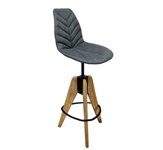 Барный стул SHT-ST29-C4/S92 (графит/брашированный коричневый/черный муар) в Пензе