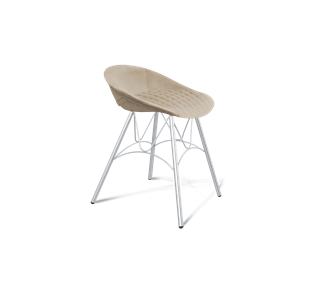 Обеденный стул SHT-ST19-SF1 / SHT-S100 (ванильный крем/хром лак) в Пензе