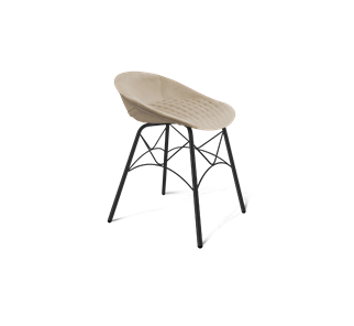 Обеденный стул SHT-ST19-SF1 / SHT-S107 (ванильный крем/черный муар) в Пензе