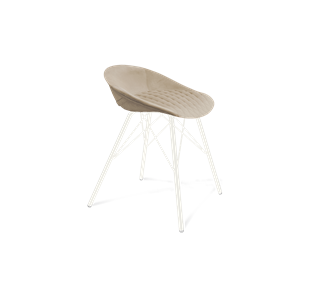 Обеденный стул SHT-ST19-SF1 / SHT-S37 (ванильный крем/белый муар) в Пензе