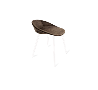 Обеденный стул SHT-ST19-SF1 / SHT-S95-1 (кофейный трюфель/белый муар) в Пензе
