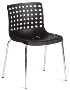 Кухонный стул SKALBERG (mod. C-084-A) 46х56х79 Black (черный) / Chrome (хром) арт.19258 в Пензе